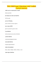 NSG 3100 Exam 2 Questions with Verified&NewLine;Correct Answers