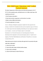 NSG 3100 Exam 2 Questions with Verified&NewLine;Correct Answers