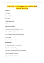 NSG 3100 Exam 3 Questions with Verified&NewLine;Correct Answers