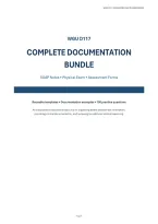 WGU D117 Advanced Health Assessment Documentation Bundle &vert; SOAP Notes&comma; Physical Exam & Assessment Forms