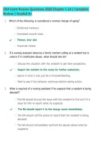 CNA Exam Review 2026&sol;2027 &vert; Chapters 1-10 &vert; 150&plus; Practice Questions & Answers with Rationales &vert; Complete Nursing Assistant Study Guide