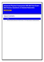 NR 607 Exam 2 &ndash; Diagnosis & Management in Psychiatric-Mental Health Practicum III &lpar;Chamberlain&rpar; 2026&sol;2027 &vert; 300 Practice Questions & Detailed Rationales &vert; Exam Prep