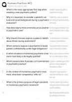 Psychiatry Final Exam MCQ Practice Questions and Answers