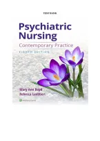 Psychiatric Nursing&colon; Contemporary Practice 8th Edition Test Bank &ndash; Boyd & Luebbert