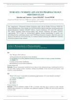 NURS 6521 Advanced Pharmacology Midterm Exam 2026&sol;2027 &vert; Q&A &vert; Scored 99&sol;100 &vert; Verified Answers &vert; Pass Guaranteed - A&plus; Graded&NewLine;&NewLine;