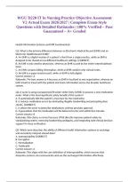 WGU D220 IT in Nursing Practice Objective Assessment V2 Actual Exam 2026&sol;2027 &vert; Complete Exam-Style Questions with Detailed Rationales &vert; 100&percnt; Verified &ndash; Pass Guaranteed &ndash; A&plus; Graded