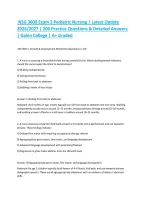 NSG 3600 Exam 2 Pediatric Nursing &vert; Latest Update 2026&sol;2027 &vert; 200 Practice Questions & Detailed Answers &vert; Galen College &vert; A&plus; Graded&NewLine;&NewLine;