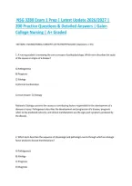 NSG 3280 Exam 1 Prep &vert; Latest Update 2026&sol;2027 &vert; 200 Practice Questions & Detailed Answers &vert; Galen College Nursing &vert; A&plus; Graded