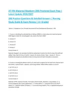 ATI RN Maternal Newborn CMS Proctored Exam Prep &vert; Latest Update 2026&sol;2027 &vert; 200 Practice Questions & Detailed Answers &vert; Nursing Study Guide & Exam Review &vert; A&plus; Graded