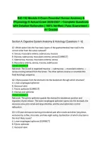 BIO 152 Module 6 Exam Essential Human Anatomy & Physiology II Actual Exam 2026&sol;2027 &ndash; Complete Questions with Detailed Rationales &vert; 100&percnt; Verified &vert; Pass Guaranteed &ndash; A&plus; Graded