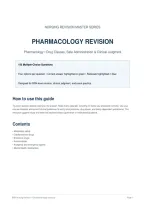 PHARMACOLOGY REVISION&NewLine;Pharmacology &bull; Drug Classes&comma; Safe Administration & Clinical Judgment&NewLine;150 Multiple-Choice Questions&NewLine;Four options per question &bull; Correct answer highlighted in green &bull; Rationale highlighted in blue&NewLine;Designed for BSN-level revision&comma; c