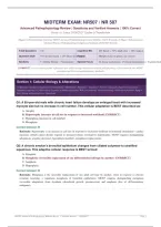 NR 507 Advanced Pathophysiology Midterm 2026&sol;2027 &vert; Verified Questions and Answers &vert; 100&percnt; Correct &vert; Grade A &vert; Pass Guaranteed - A&plus; Graded&NewLine;&NewLine;