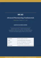 NR565 FINAL EXAM ACTUAL EXAM 2026&sol;2027 &vert; Weeks 5&comma; 6&comma; 7 & 8 &vert; Advanced Pharmacology Fundamentals &vert; Verified Questions & Answers &vert; Chamberlain &vert; Pass Guaranteed - A&plus; Graded&NewLine;&NewLine;