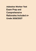 Asbestos Worker Test Questions &ndash; Practice Exam&comma; Answers & Safety Review&NewLine;&NewLine;
