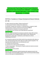 Developmental Psychology Prenatal Cases & Newborn Assessment Exam Actual Exam 2026&sol;2027 &ndash; Complete 30 Questions with Detailed Rationales &vert; 100&percnt; Verified &vert; Pass Guaranteed &ndash; A&plus; Graded