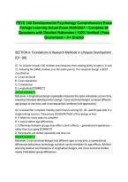 PSYC 140 Developmental Psychology Comprehensive Exam Portage Learning Actual Exam 2026&sol;2027 &ndash; Complete 80 Questions with Detailed Rationales &vert; 100&percnt; Verified &vert; Pass Guaranteed &ndash; A&plus; Graded