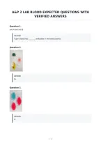 A&P 2 Lab Blood Expected Questions With&NewLine;Verified Answers