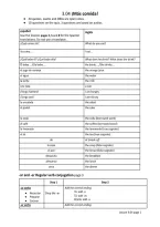 Class notes Spanish 