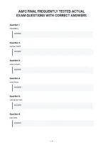 A&P2 Final Frequently Tested Actual&NewLine;Exam Questions With Correct Answers