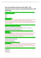 New Jersey Asbestos Supervisor Exam &lpar;2027&rpar; &vert; 100 &NewLine;Questions & Correct Answers with Detailed Rationales &vert; PDF &NewLine;Study Guide 