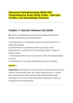 Advanced Pathophysiology NRSG 605&colon; Comprehensive Exam Study Guide &ndash; Vascular&comma; Cardiac&comma; and Hematologic Diseases