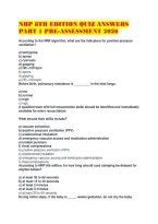 Nrp 8Th Edition Quiz Answers Part 1 Pre-Assessment 2026 &NewLine;