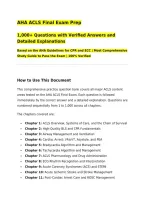 AHA ACLS Final Exam Prep&NewLine;1&comma;000&plus; Questions with Verified Answers and Detailed Explanations&NewLine;Based on the AHA Guidelines for CPR and ECC &vert; Most Comprehensive Study Guide to Pass the Exam &vert; 100&percnt; Verified&NewLine;&lowbar;&lowbar;&lowbar;&lowbar;&lowbar;&lowbar;&lowbar;&lowbar;&lowbar;&lowbar;&lowbar;&lowbar;&lowbar;&lowbar;&lowbar;&lowbar;&lowbar;&lowbar;&lowbar;&lowbar;&lowbar;&lowbar;&lowbar;&lowbar;&lowbar;&lowbar;&lowbar;&lowbar;&lowbar;&lowbar;&lowbar;&lowbar;&lowbar;&lowbar;&lowbar;&lowbar;&lowbar;&lowbar;&lowbar;&lowbar;&NewLine;How to Use