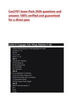 Cos3701 Exam Pack 2026 questions and &NewLine;answers 100&percnt; verified and guaranteed &NewLine;for a direct pass 