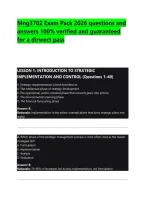 Mng3702 Exam Pack 2026 questions and &NewLine;answers 100&percnt; verified and guaranteed &NewLine;for a dirwect pass