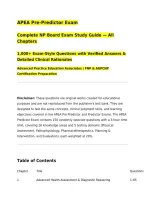 APEA Pre-Predictor Exam&NewLine;Complete NP Board Exam Study Guide &mdash; All Chapters&NewLine;1&comma;000&plus; Exam-Style Questions with Verified Answers & Detailed Clinical Rationales&NewLine;Advanced Practice Education Associates &vert; FNP & AGPCNP Certification Preparation&NewLine;&lowbar;&lowbar;&lowbar;&lowbar;&lowbar;&lowbar;&lowbar;&lowbar;&lowbar;&lowbar;&lowbar;&lowbar;&lowbar;&lowbar;&lowbar;&lowbar;