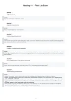 Nursing 111 Fundamental Nursing Skills And Patient Assessment Study Guide