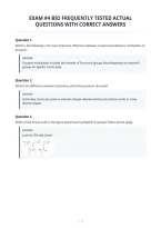 Exam &num;4 Bio Frequently Tested Actual&NewLine;Questions With Correct Answers&NewLine;