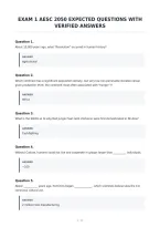 Exam 1 Aesc 2050 Expected Questions With&NewLine;Verified Answers&NewLine;