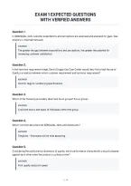 Exam 1 Expected Questions&NewLine;With Verified Answers