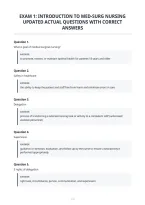 Exam 1&colon; Introduction To Med-Surg Nursing&NewLine;Updated Actual Questions With Correct&NewLine;Answers&NewLine;