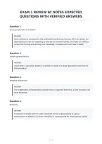 Exam 1 Review W&sol; Notes Expected&NewLine;Questions With Verified Answers