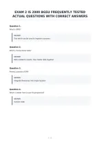 Exam 2 Is 2000 Bgsu Frequently Tested&NewLine;Actual Questions With Correct Answers