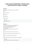 Exam 2 Nsg 526 Frequently Tested Actual&NewLine;Questions With Correct Answers