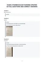 Exam 2 Pharmacology Nursing Updated&NewLine;Actual Questions And Correct Answers