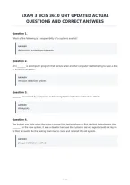 Exam 3 Bcis 3610 Unt Updated Actual&NewLine;Questions And Correct Answers&NewLine;