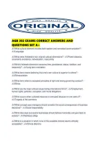 Agb 302 Exams Correct Answers And Questions Set