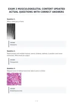 Exam 3 Musculoskeletal Content Updated&NewLine;Actual Questions With Correct Answers