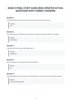 Exam 4 Final Study Guide &lpar;Bio&rpar; Updated Actual&NewLine;Questions With Correct Answers