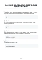 Exam 4 Gsc Updated Actual Questions And&NewLine;Correct Answers