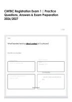 CMTBC Registration Exam 1 &vert; Practice Questions&comma; Answers & Exam Preparation 2026&sol;2027