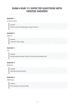 Exam 4 Nur 111 Expected Questions With&NewLine;Verified Answers&NewLine;