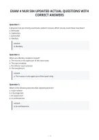 Exam 4 Nur 504 Updated Actual Questions With&NewLine;Correct Answers