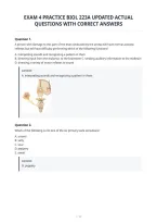 Exam 4 Practice Biol 223A Updated Actual&NewLine;Questions With Correct Answers&NewLine;