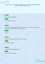 Fedvte Cisco Ccna Security Examination Actual Test Paper Questions Correct