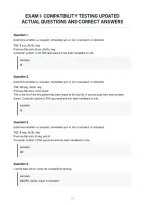Exam I&colon; Compatibility Testing Updated&NewLine;Actual Questions And Correct Answers